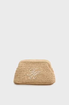 Женский бежевый клатч ELEVATED SUMMER RAFFIA Бежевый ONESIZE Tommy Hilfiger AW0AW18627