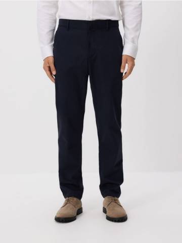 Reserved - Картаті штани-чиноси - темно-синій - PZ500-59X