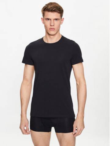 HOM Футболка 401330 Чорний Regular Fit HOM Футболка 401330 Чорний Regular Fit