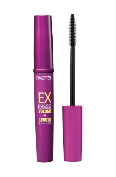 Тушь для ресниц Pastel Express Volume Length Mascara суперобъем и удлинение, Black, 10 мл
