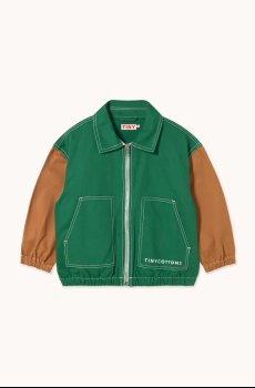 Детская хлопковая куртка Tinycottons COLOR BLOCKED JACKET