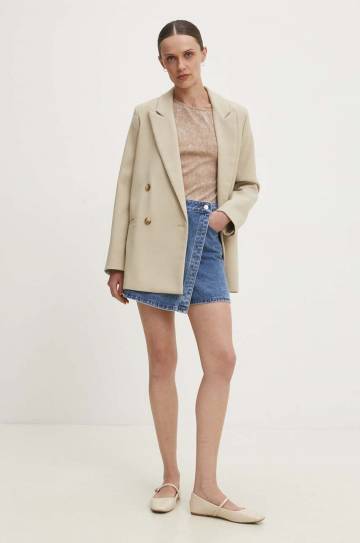 Джинсовые брюки-юбка Answear Lab mini прямая Джинсовые брюки-юбка Answear Lab mini прямая