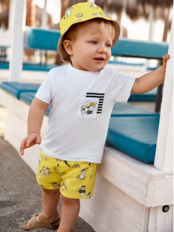 Mayoral Футболка 1639 Жовтий Regular Fit Mayoral Футболка 1639 Жовтий Regular Fit