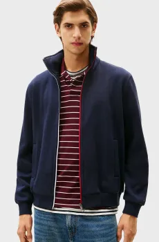 Мужская темно-синяя спортивная кофта GLOBAL Синий S Tommy Hilfiger MW0MW40481