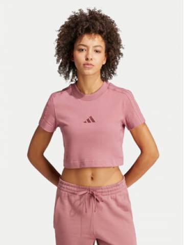 adidas Футболка ALL SZN 3-Stripes IY6849 Рожевий Slim Fit adidas Футболка ALL SZN 3-Stripes IY6849 Рожевий Slim Fit