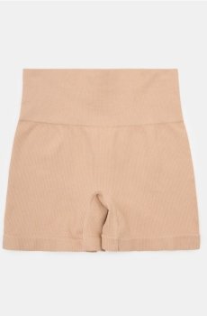 Стрічкові моделюючі шорти з високою талією - бежевий