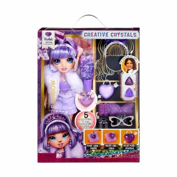 Детский игровой набор с куклой Rainbow High Creative Crystals Виолетта, с аксессуарами, 27 см, от 8 лет (121404) Детский игровой набор с куклой Rainbow High Creative Crystals Виолетта, с аксессуарами, 27 см, от 8 лет (121404)