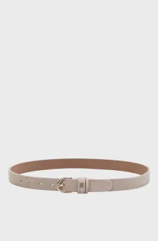 Женский бежевый кожаный ремень ESSENTIAL Бежевый 90 Tommy Hilfiger AW0AW17762