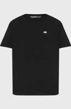 Мужская черная футболка Черный XL Karl Lagerfeld 562235.755052;990