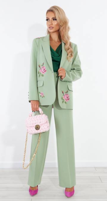 Костюми жіночі Lemanta Брючний костюм з вишивкою 42 (53236)