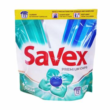 Капсулы для стирки Savex Super Caps Extra Fresh, 12 стирок, 12 шт Капсулы для стирки Savex Super Caps Extra Fresh, 12 стирок, 12 шт