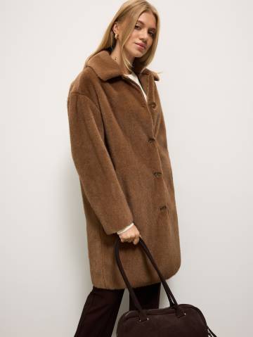 Mohito - Модельне пальто oversize - коричневий - 42