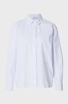 Женская голубая рубашка в полоску BAVI Голубой M Pepe Jeans PL3051389