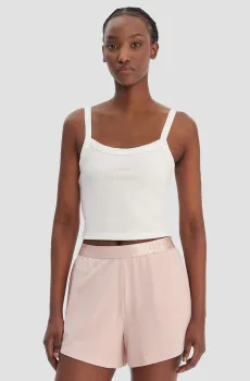 Женский белый топ Белый M Guess V6GP16.K3180;G018