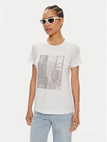 DKNY Футболка P4DHQWNA Білий Regular Fit DKNY Футболка P4DHQWNA Білий Regular Fit