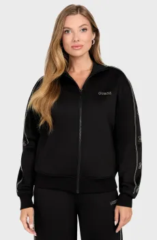 Женская черная спортивная кофта Черный L Guess V5BQ15.KCX22;JBLK