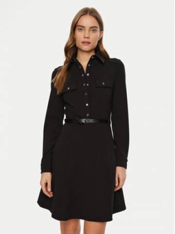 Guess Сукня-сорочка W5RK93 KCBO2 Чорний Regular Fit Guess Сукня-сорочка W5RK93 KCBO2 Чорний Regular Fit