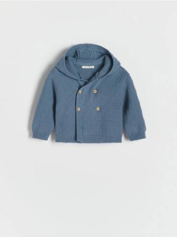 Reserved - Двобортний светр - steel blue - 1694W-95X Reserved - Двобортний светр - steel blue - 1694W-95X