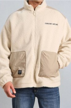 Кофта з круглим вирізом - бежевий