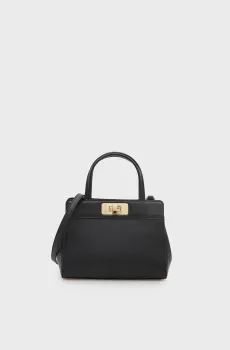 Женская черная сумка MODERN MINI SATCHEL Черный ONESIZE Tommy Hilfiger AW0AW18726