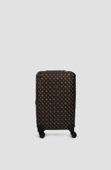 Женский темно-коричневый чемодан с узором 46 см Коричневый ONESIZE Guess TWY745.29830;BRO