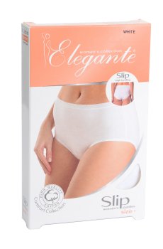 Трусы-слипы женские Elegante EL 2016 Slip High, White, размер L