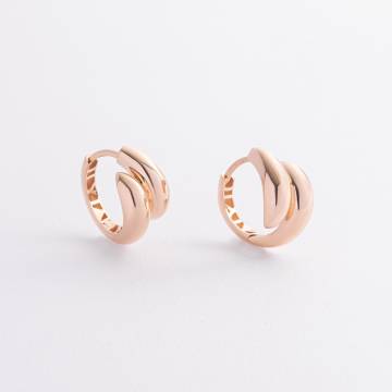 Серьги "Rosemarie" в красном золоте с09358 Серьги "Rosemarie" в красном золоте с09358