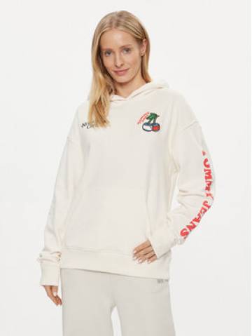 Tommy Jeans Світшот Cherry DW0DW17707 Білий Relaxed Fit Tommy Jeans Світшот Cherry DW0DW17707 Білий Relaxed Fit