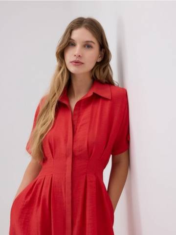 Reserved - LADIES` DRESS - червоний - 5134V-33X Reserved - LADIES` DRESS - червоний - 5134V-33X