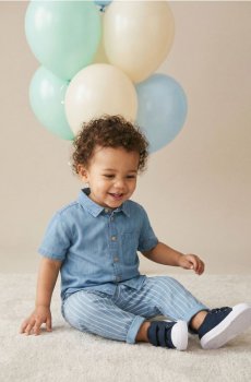 Джинсова сорочка - синій