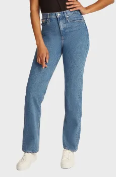 Женские голубые джинсы HIGH RISE STRAIGHT Голубой 26-32 Calvin Klein Jeans J20J224996
