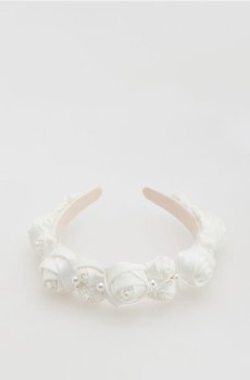 Reserved - GIRLS` HAIRBAND - білий - 520IW-00X
