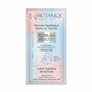 Увлажняющая тканевая маска для лица Biotaniqe Korean Beauty Active Hydrating Sheet Mask, 15 мл Увлажняющая тканевая маска для лица Biotaniqe Korean Beauty Active Hydrating Sheet Mask, 15 мл