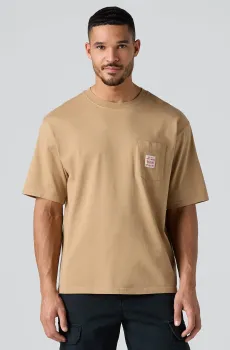 Мужская бежевая футболка Бежевый M Levi’s® 004NU;0001