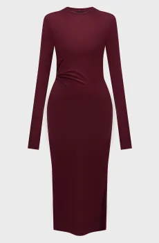 Женское бордовое платье Бордовый S DKNY D2G4A142