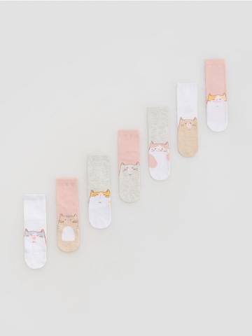Reserved - GIRLS` SOCKS MULTI - різнобарвний - 255GE-MLC Reserved - GIRLS` SOCKS MULTI - різнобарвний - 255GE-MLC