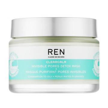 Уценка! Очищающая и матирующая маска для лица REN Clean Skincare Clearcalm Invisible Pores Detox Mask, 50 мл Уценка! Очищающая и матирующая маска для лица REN Clean Skincare Clearcalm Invisible Pores Detox Mask, 50 мл
