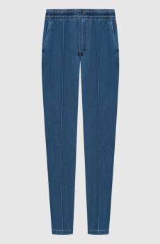 Синие джинсы с эмблемой