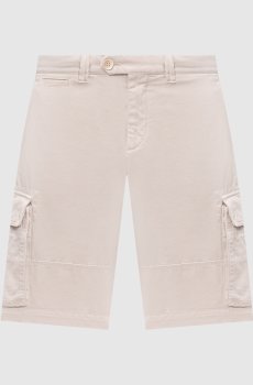 Бежевые шорты-карго