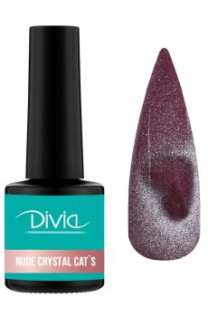Гель-лак для ногтей Divia Nude Crystal Cats Di1249, NC070, 8 мл