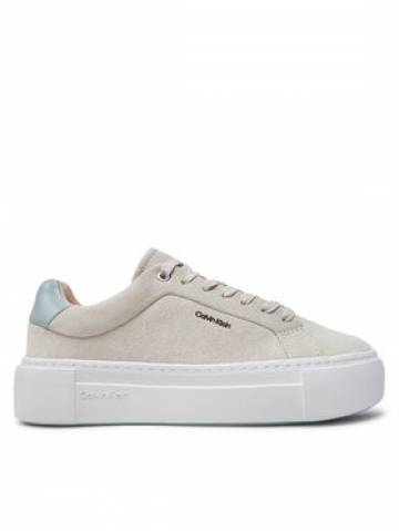 Calvin Klein Снікерcи Flatform Cup Lace Up W/Ml HW0HW02282 Бежевий Calvin Klein Снікерcи Flatform Cup Lace Up W/Ml HW0HW02282 Бежевий