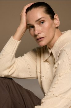 Reserved - Джемпер із додаванням вовни - кремовий - 184HW-01X