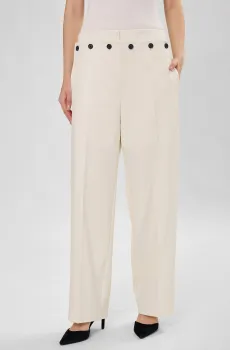 Женские белые шерстяные брюки Белый 32 BOSS 50553938;118