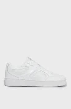 Женские белые сникерсы BASKET CUPSOLE LOW MIX IN MET Белый 39 Calvin Klein YW0YW01387
