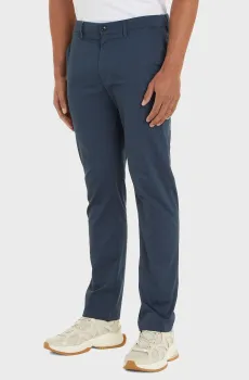 Мужские синие чиносы с узором CHINO DENTON PRINTED STRUCTURE Синий 36-32 Tommy Hilfiger MW0MW33938