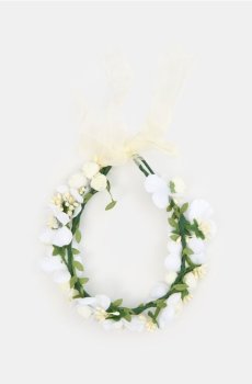 Вінок зі штучних квітів - різнобарвний