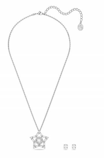 Колье и серьги Swarovski Stella цвет серебрянный Колье и серьги Swarovski Stella цвет серебрянный
