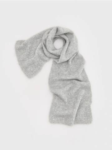 Reserved - LADIES` SCARF - світло-сірий - 440BD-09X Reserved - LADIES` SCARF - світло-сірий - 440BD-09X