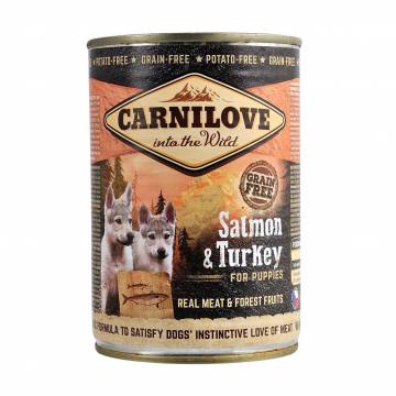 Влажный корм для щенков Carnilove Salmon & Turkey с лососем и индейкой, 400 г