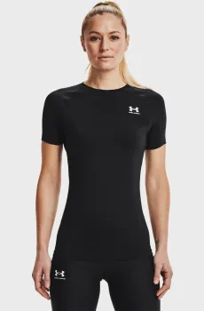 Женская черная футболка UA HG Authentics Comp SS Черный L Under Armour 1365460-001